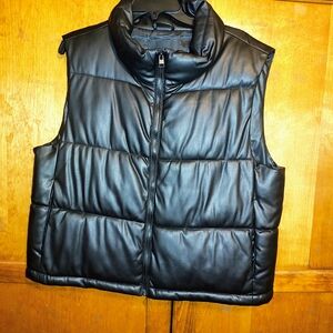 7 For All Mankind Black Quilted Vest